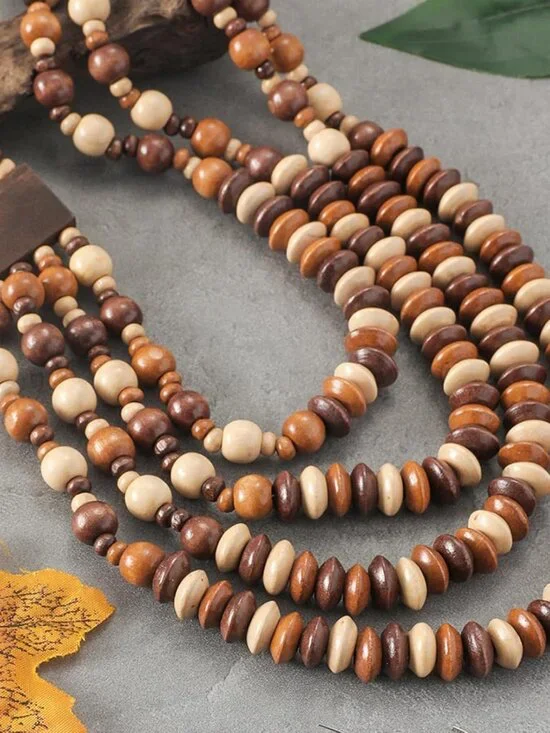 Brown Earrings Jewelry Sets Boho Gold Hoop Earrings for Women Boho Jewelry Acces - Picture 5 of 7